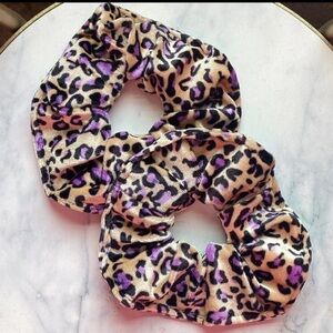 Set of 2- Animal Print Hair Scrunchies
